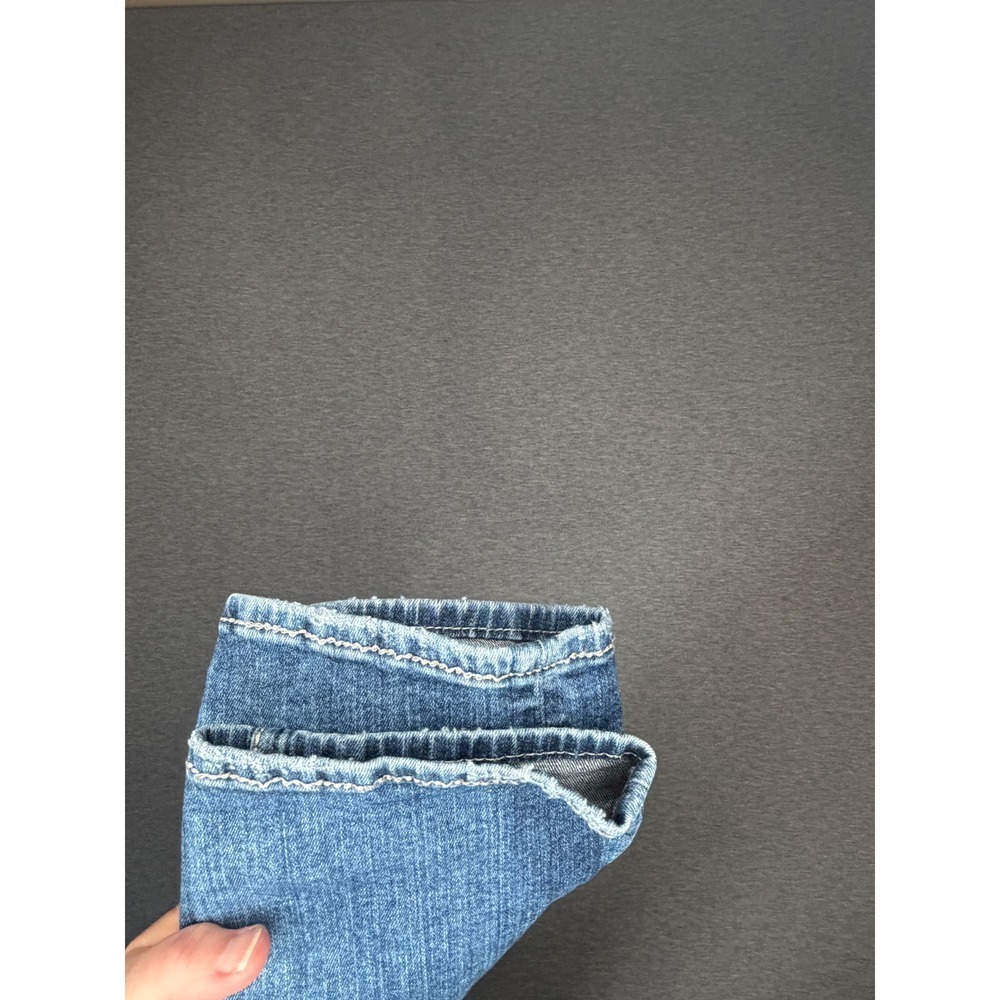Silver Jeans Co Girlfriend Mid Rise Distressed Slim Jeans Blue SZ 18 L29 W27137 - Picture 7 of 8